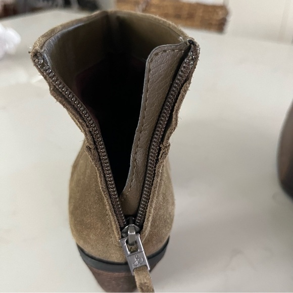 Sam Edelman Larkin Olive Suede Ankle Boots 7.5 - Picture 8 of 10